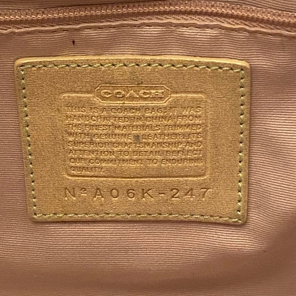 Vintage Coach Hampton Watercolor Scribble Bag - Picture 6 of 8